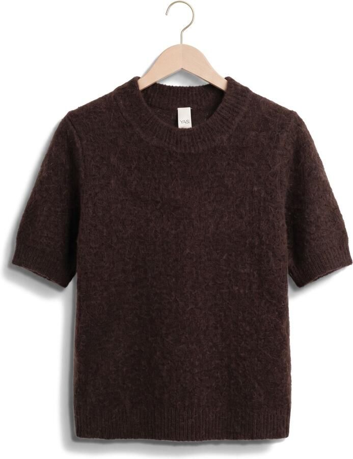 Y.A.S. YAS Dames Truien & Vesten Yasjohi Ss Wool Blend Pullover Bruin - Foto 2