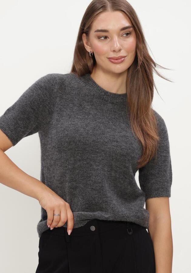 Y.A.S. YAS Dames Truien & Vesten Yasjohi Ss Wool Blend Pullover Donkergrijs