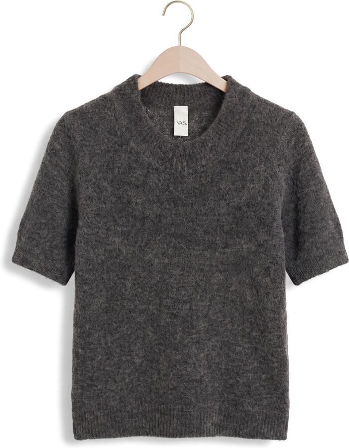Y.A.S. YAS Dames Truien & Vesten Yasjohi Ss Wool Blend Pullover Donkergrijs - Foto 2