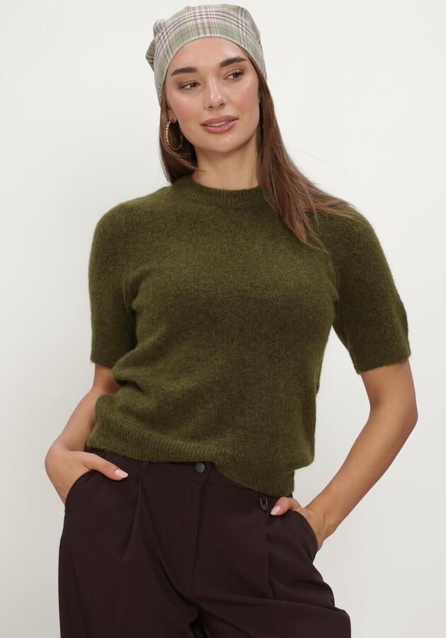 Y.A.S. YAS Dames Truien & Vesten Yasjohi Ss Wool Blend Pullover Groen - Foto 4