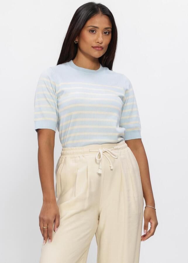 Y.A.S. YAS Dames Truien & Vesten Yaslena Ss Knit Pullover Lichtblauw