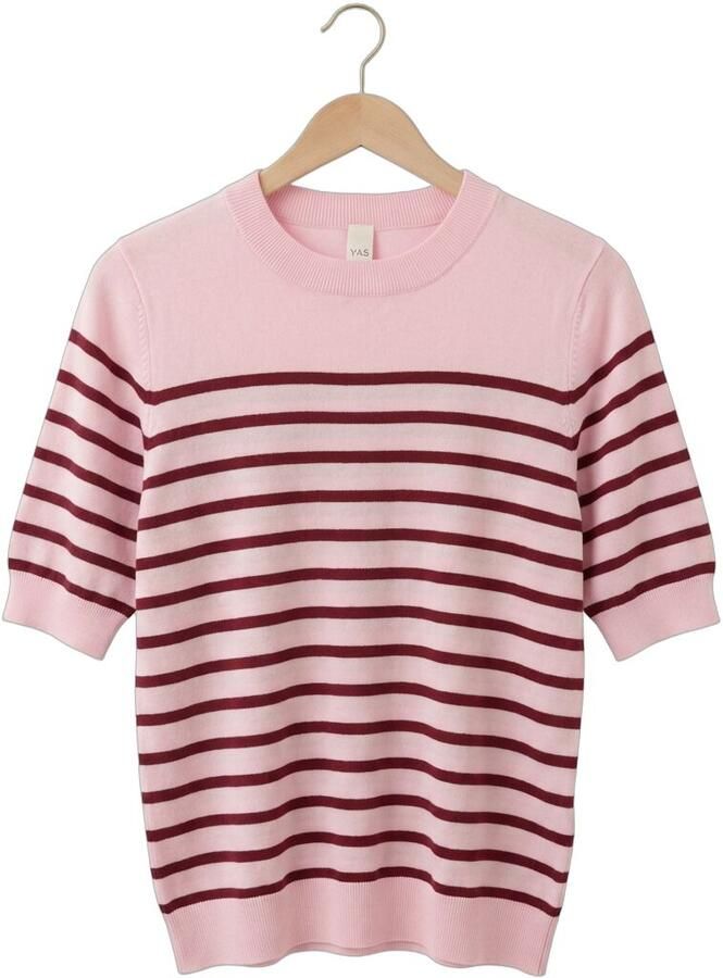 Y.A.S. YAS Dames Truien & Vesten Yaslena Ss Knit Pullover Lichtroze - Foto 2