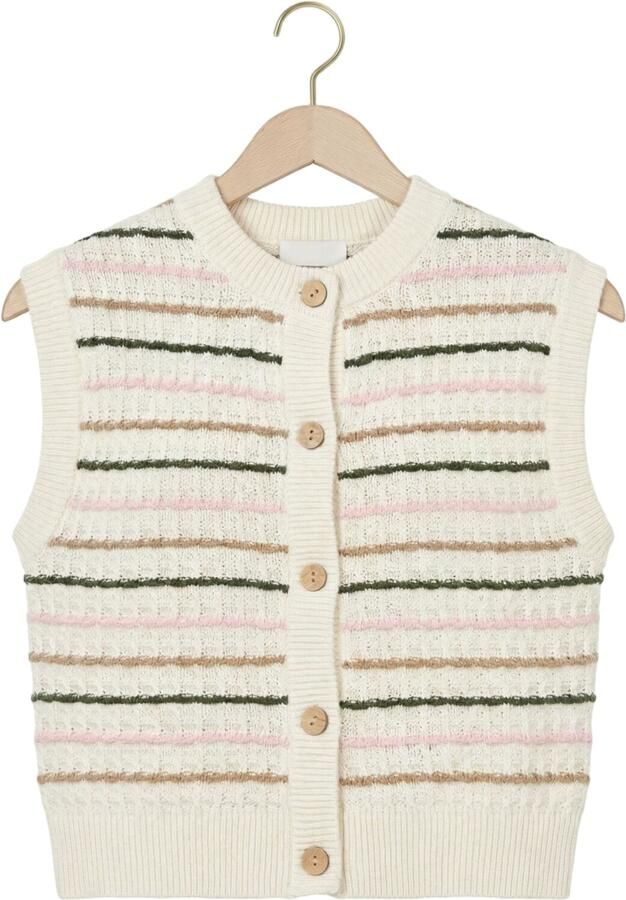 Y.A.S. YAS Dames Truien & Vesten Yasnilo Knit Vest Ecru - Foto 4