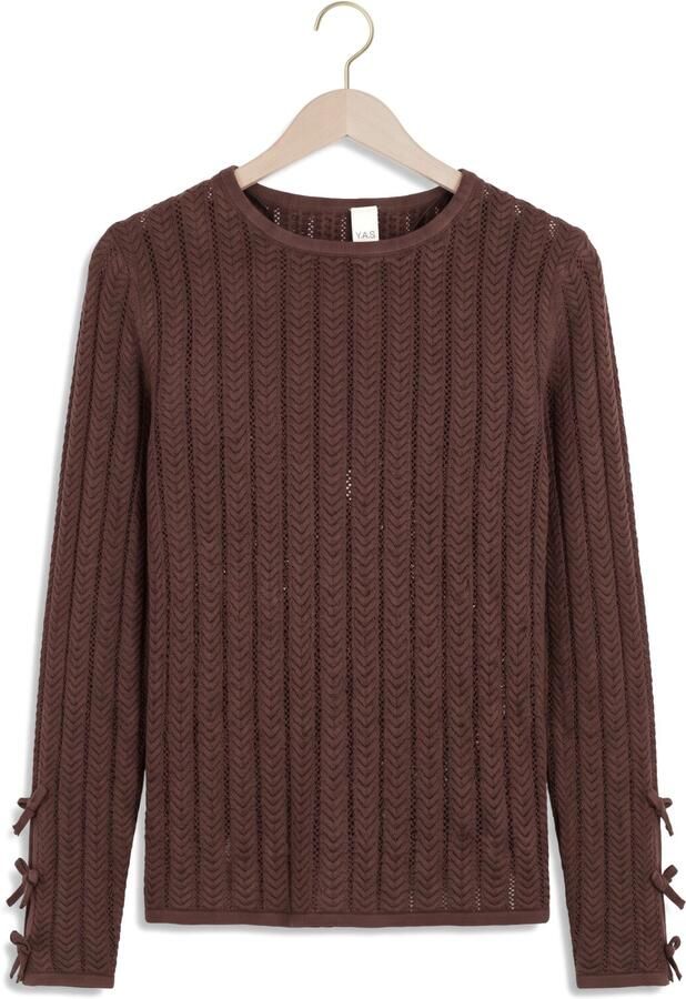 Y.A.S. YAS Dames Truien & Vesten Yasnorla Ls Knit Pullover Bruin - Foto 4