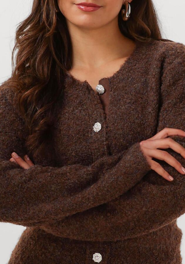 Y.A.S. YAS Dames Truien & Vesten Yasplyra Ls Knit Cardigan Bruin - Foto 4