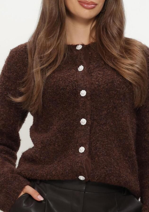 Y.A.S. YAS Dames Truien & Vesten Yasplyra Ls Knit Cardigan Bruin - Foto 2