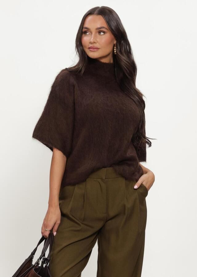 Y.A.S. YAS Dames Truien & Vesten Yastilde 2 4 Mohair Blend Knit Pullover Bruin