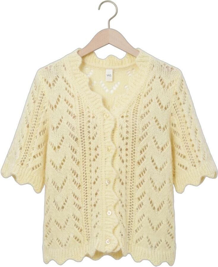 Y.A.S. YAS Dames Truien & Vesten Yasvienna Ss Knit Cardigan S. Geel - Foto 2
