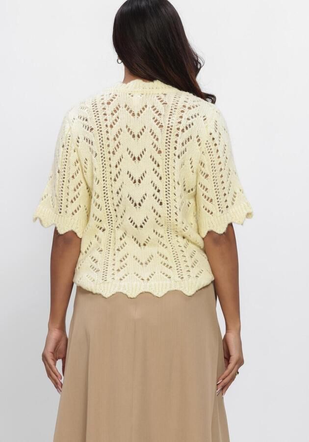 Y.A.S. YAS Dames Truien & Vesten Yasvienna Ss Knit Cardigan S. Geel - Foto 3