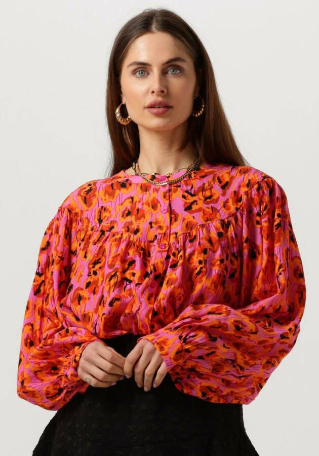 Ydence gebloemde oversized blouse Rian multi