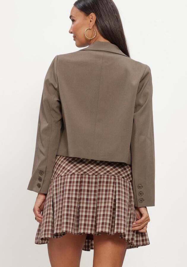 Ydence cropped double breasted blazer groen - Foto 3