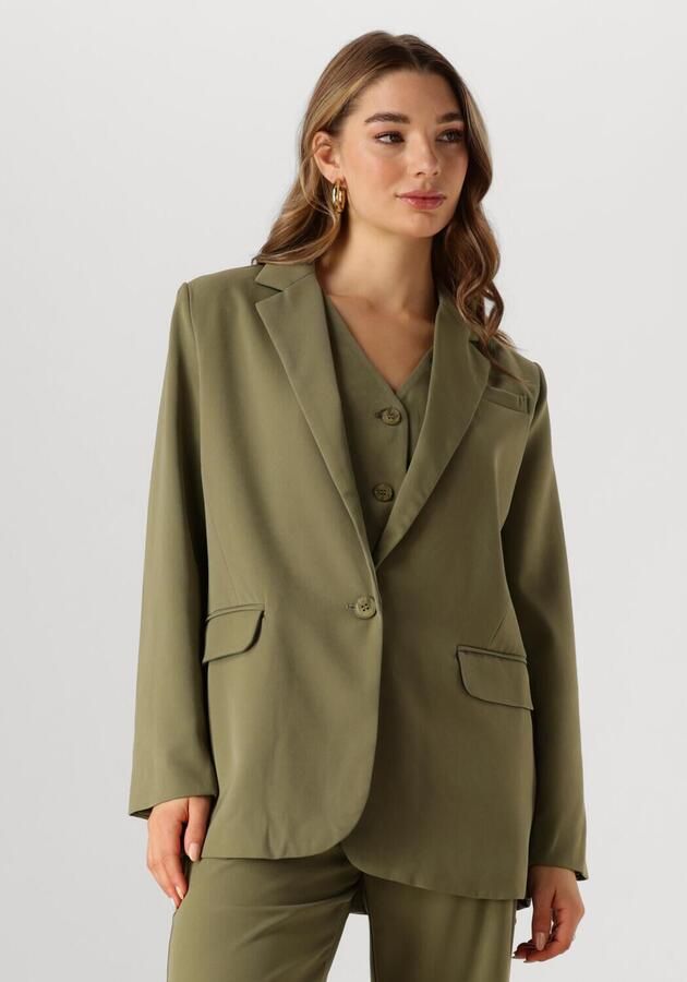 Ydence Groene Blazer Maisie Casual-Chic Look Green Dames - Foto 4