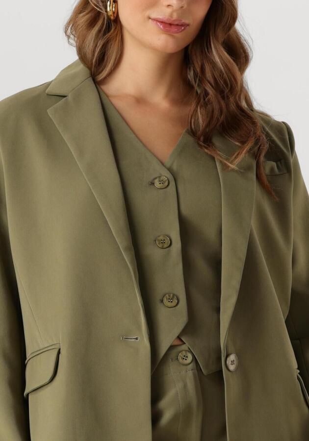 Ydence Groene Blazer Maisie Casual-Chic Look Green Dames - Foto 3