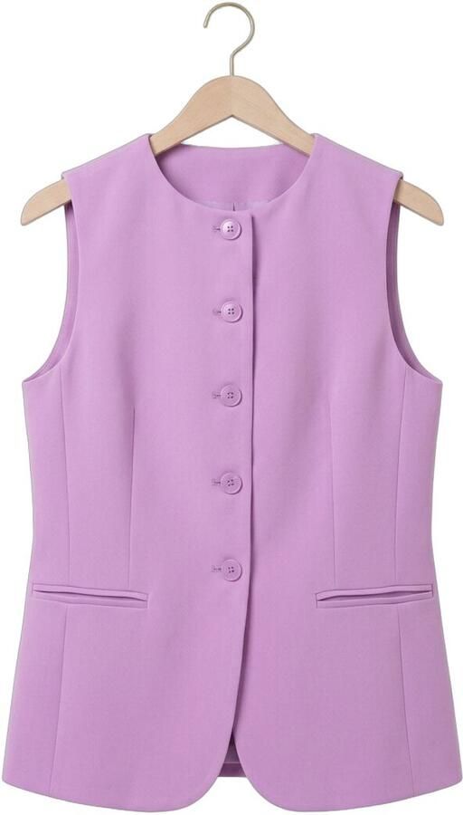 YDENCE Dames Blazers Gilet Fabienne Lila - Foto 4