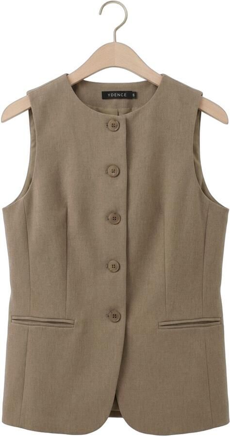 YDENCE Dames Blazers Gilet Mellie Beige - Foto 4