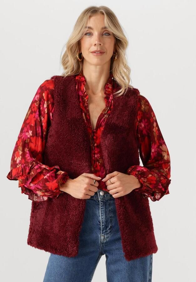 YDENCE Dames Blazers Gilet Sasha Bordeaux - Foto 4