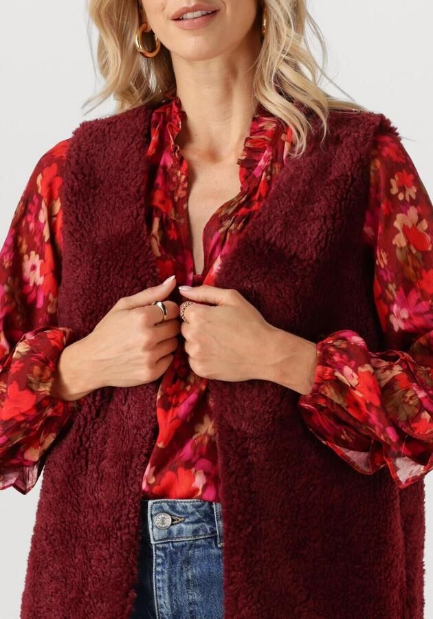 YDENCE Dames Blazers Gilet Sasha Bordeaux