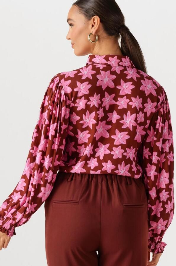 YDENCE Dames Blouses Blouse Alyssa Bruin - Foto 3