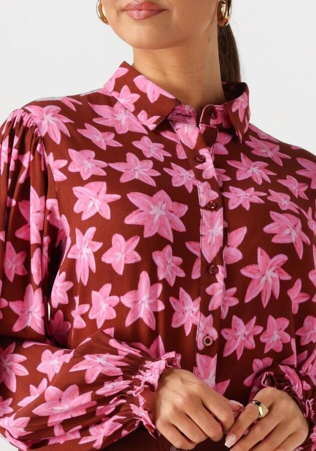 YDENCE Dames Blouses Blouse Alyssa Bruin - Foto 2