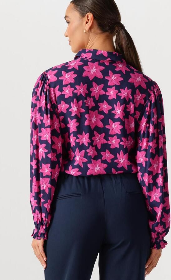 YDENCE Dames Blouses Blouse Alyssa Donkerblauw - Foto 3