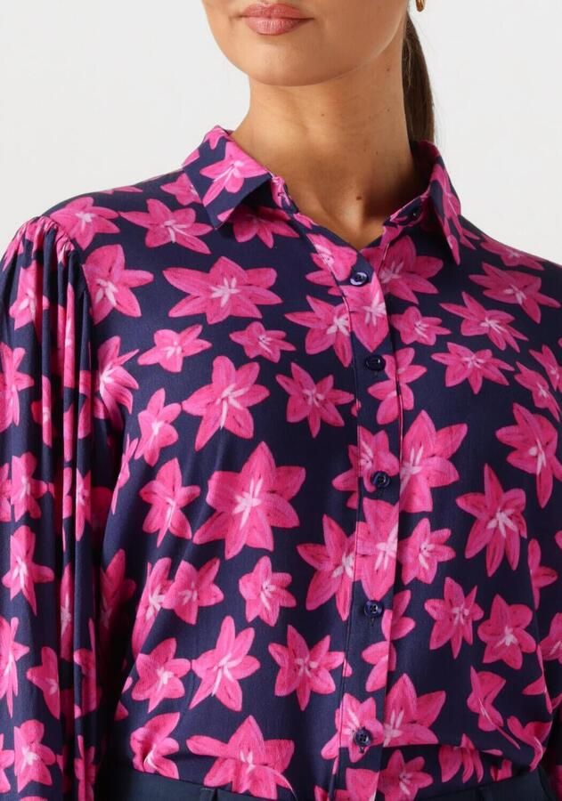 YDENCE Dames Blouses Blouse Alyssa Donkerblauw