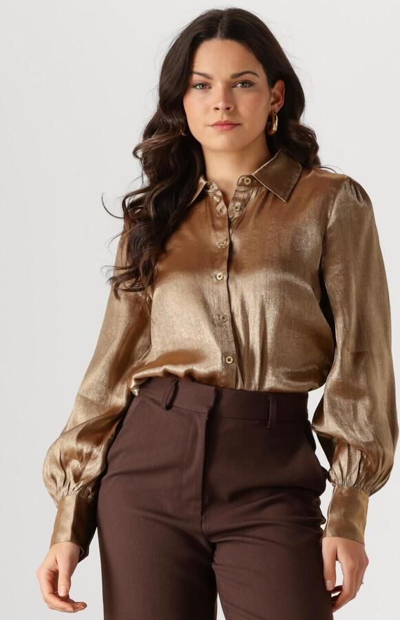 Ydence Lange Mouw Blouse Ws2415 Brown Dames - Foto 4