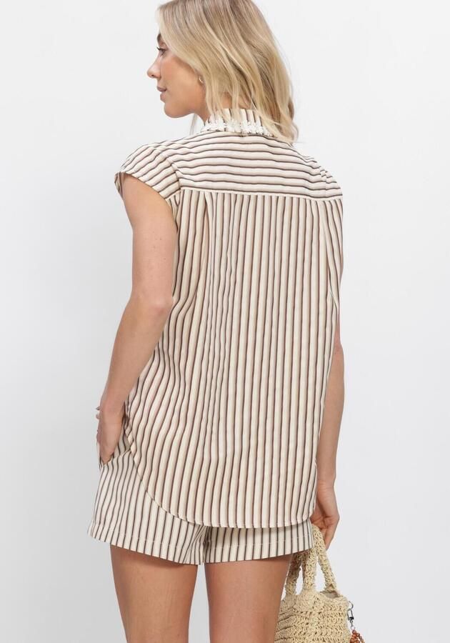 YDENCE Dames Blouses Blouse Emi Beige - Foto 2