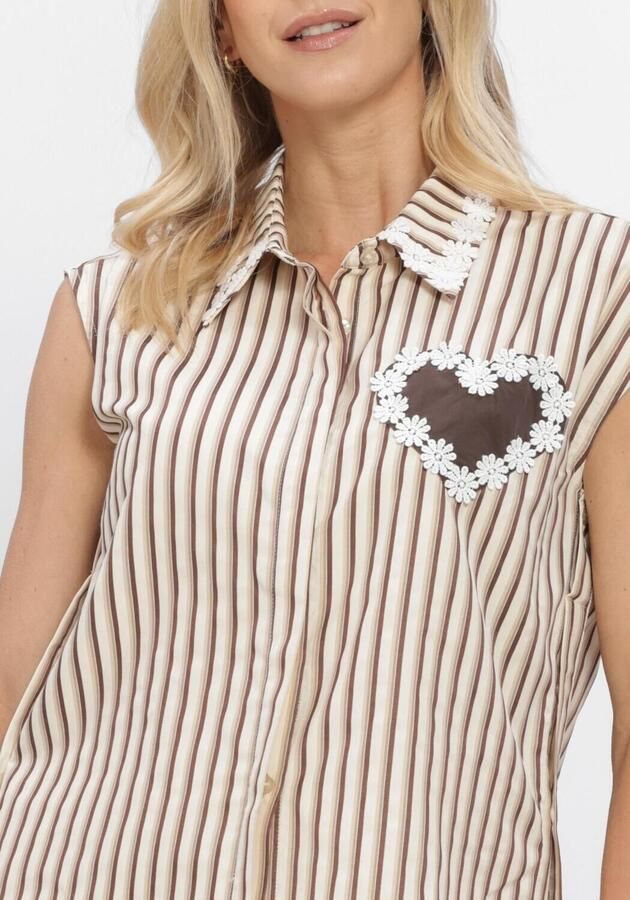 YDENCE Dames Blouses Blouse Emi Beige - Foto 3
