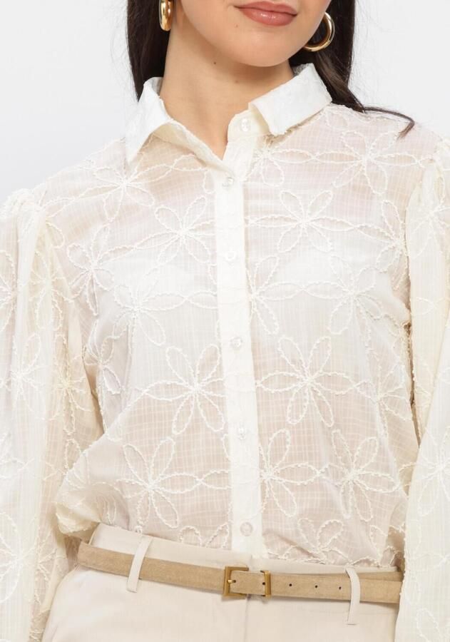 YDENCE Dames Blouses Blouse Isamae Gebroken Wit - Foto 3