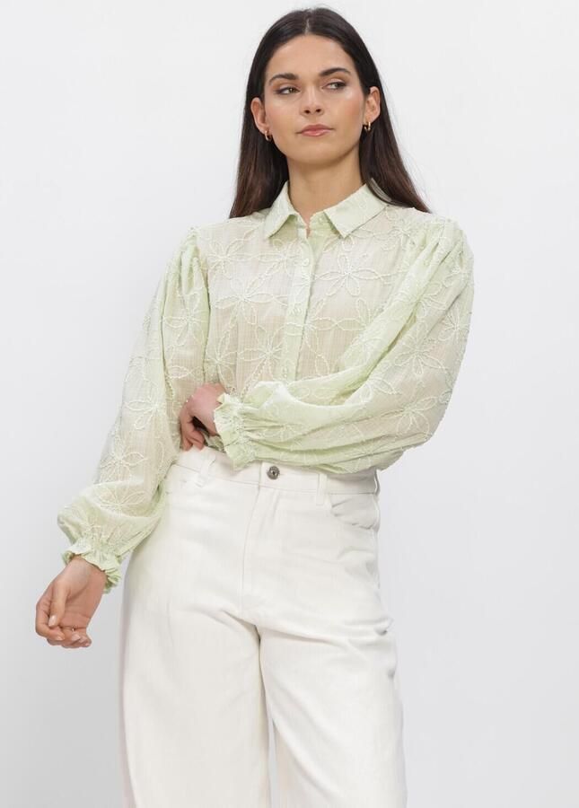 YDENCE Dames Blouses Blouse Isamae Mint