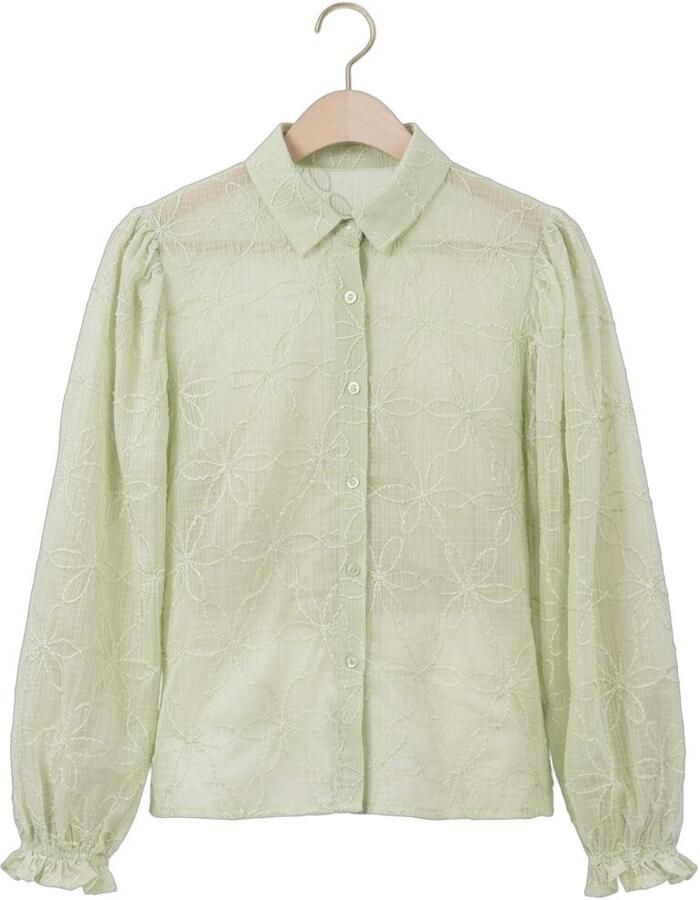 YDENCE Dames Blouses Blouse Isamae Mint - Foto 2