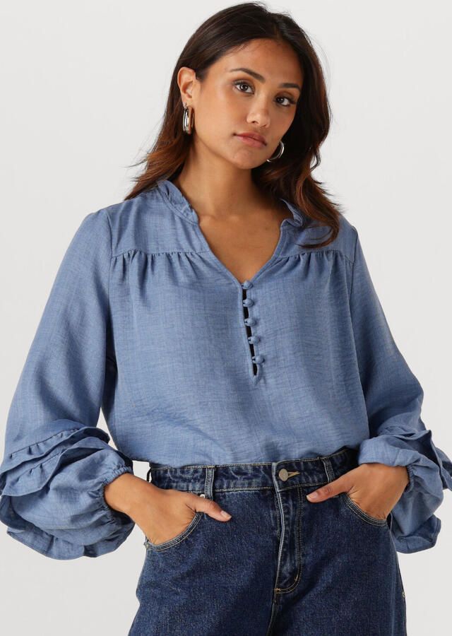 YDENCE Dames Blouses Blouse Jacky Blauw - Foto 4