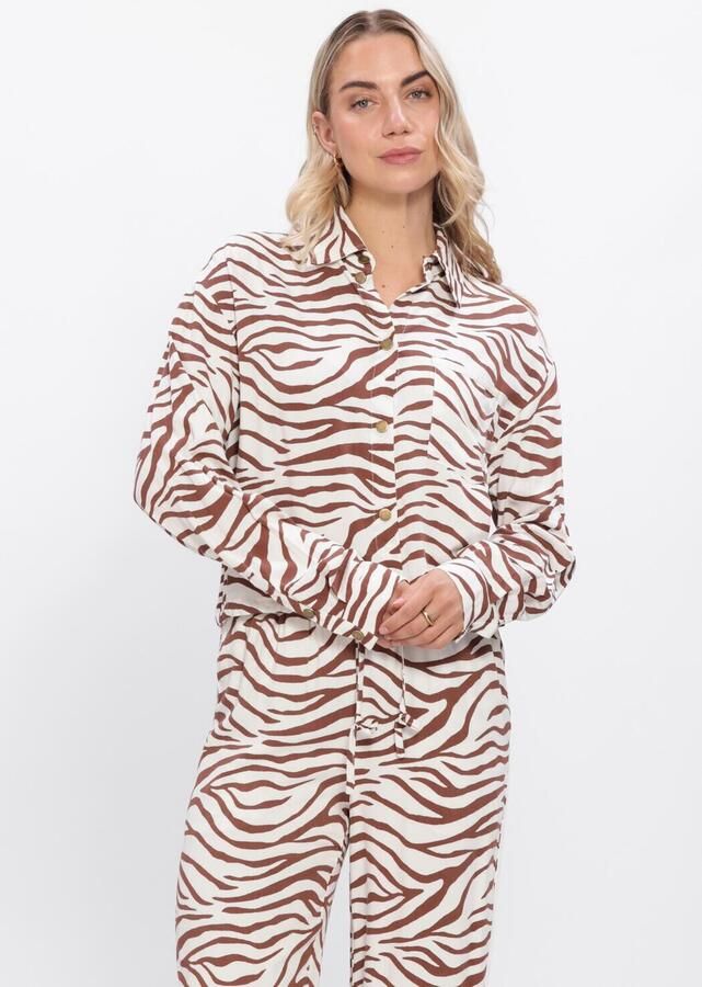 YDENCE Dames Blouses Blouse Nielie Gebroken Wit