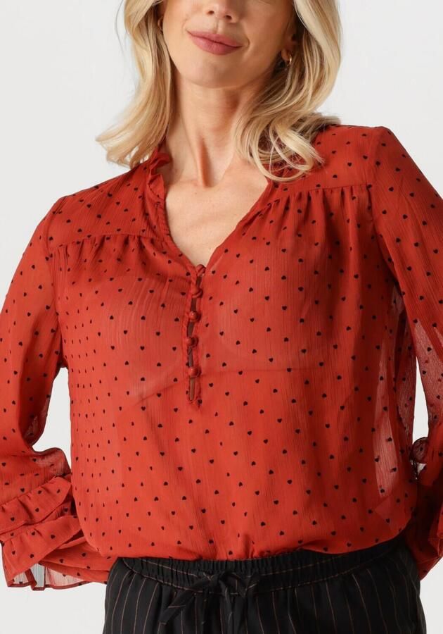 YDENCE Dames Blouses Blouse Nola Rood - Foto 2