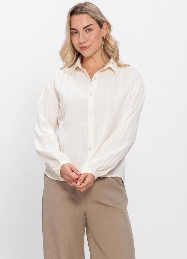 YDENCE Dames Blouses Blouse Quincy Gebroken Wit