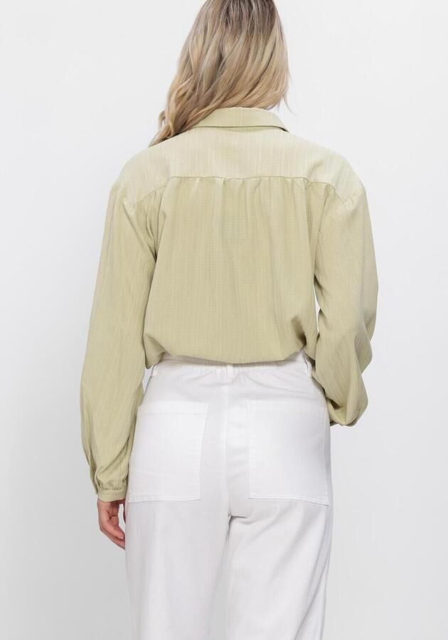 YDENCE Dames Blouses Blouse Quincy Groen - Foto 3