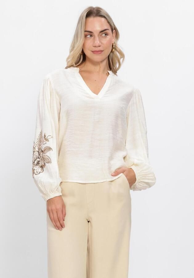 YDENCE Dames Blouses Blouse Rose Creme