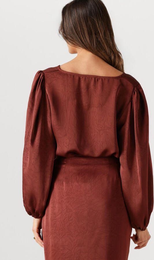 YDENCE Dames Blouses Top Nyma Bruin - Foto 4