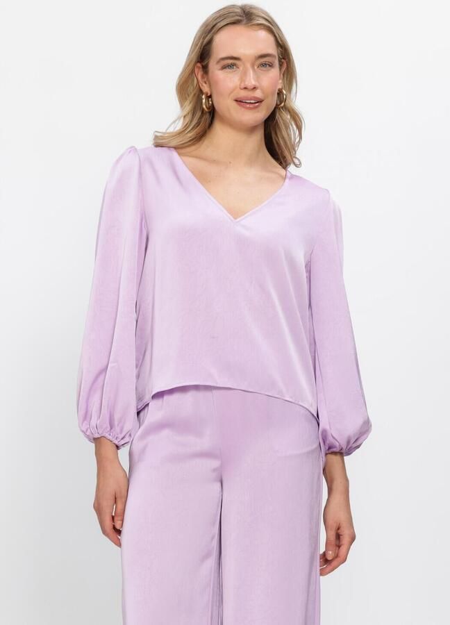 YDENCE Dames Blouses Top Nyma Lila