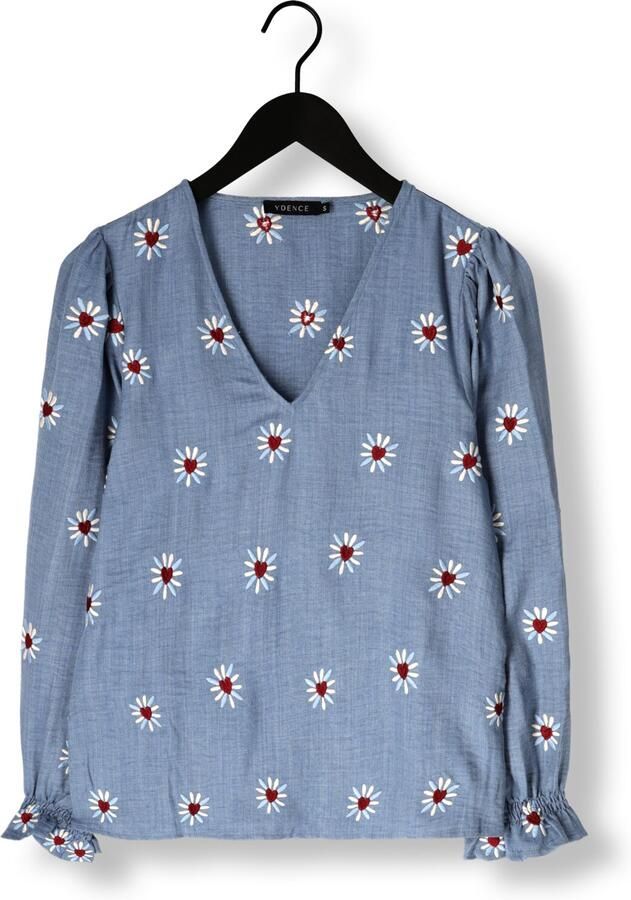 YDENCE Dames Blouses Top Philou Blauw