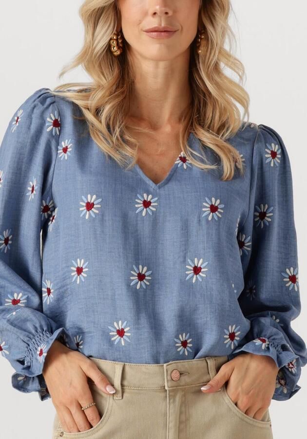YDENCE Dames Blouses Top Philou Blauw - Foto 2