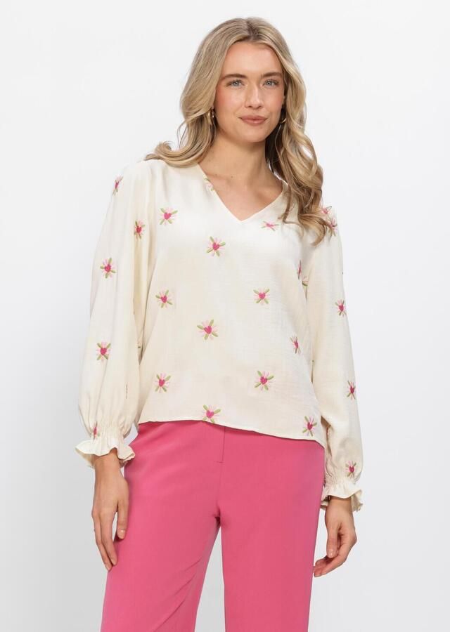 YDENCE Dames Blouses Top Philou Ecru