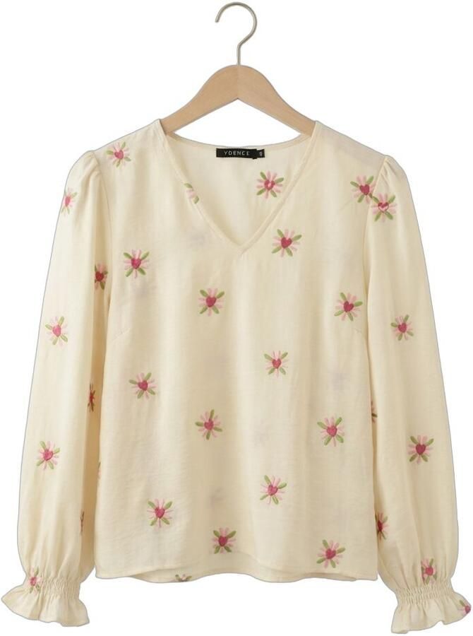YDENCE Dames Blouses Top Philou Ecru - Foto 2