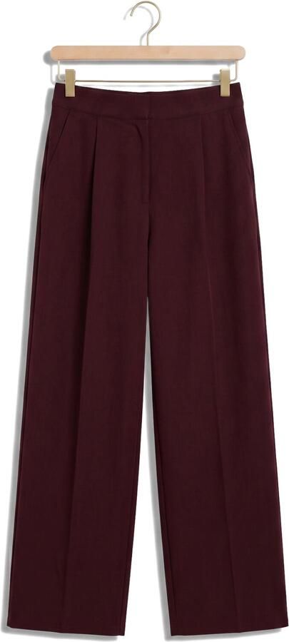 YDENCE Dames Broeken Pants Blythe Bordeaux - Foto 4