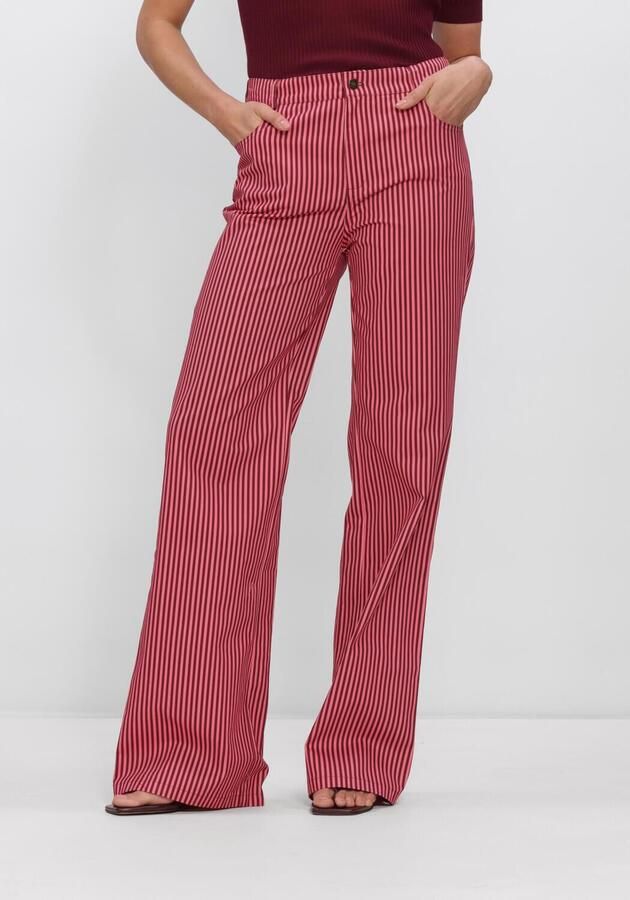 YDENCE Dames Broeken Pants Djamilla Tall Roze
