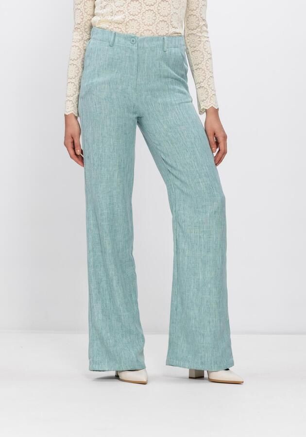 YDENCE Dames Broeken Pants Leona Tall Mint