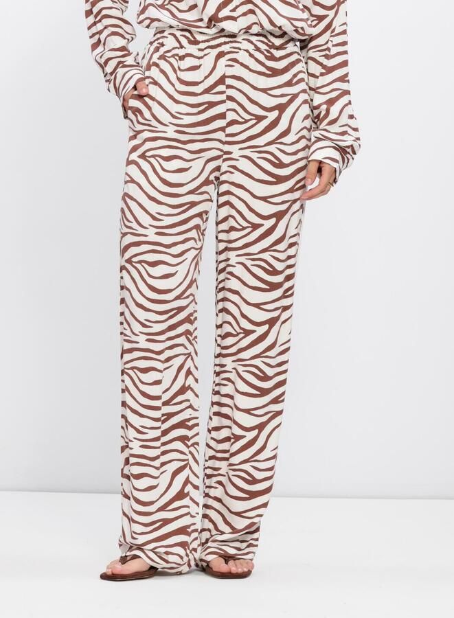 YDENCE Dames Broeken Pants Lulu Creme