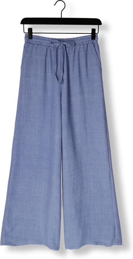 Ydence wide leg regular waist broek blauw - Foto 4