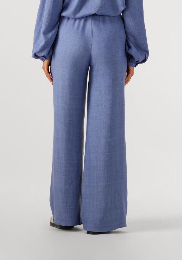 Ydence wide leg regular waist broek blauw - Foto 2