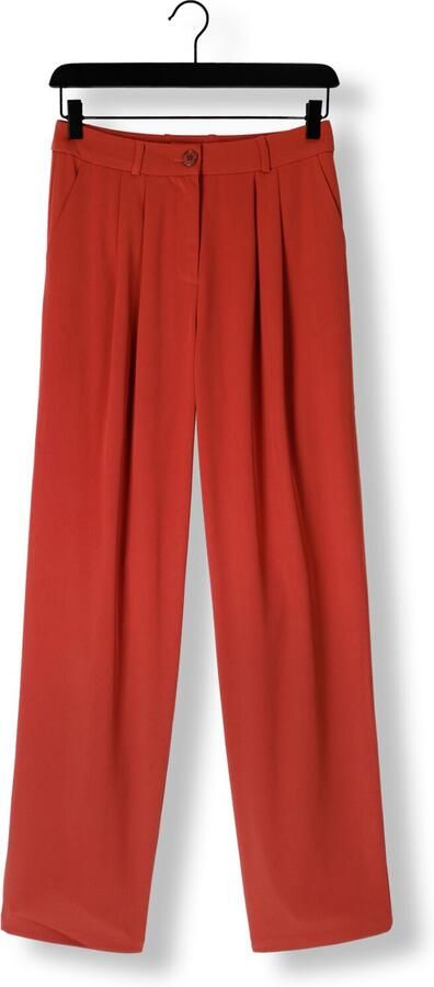 Ydence Rust Hoge Taille Rechte Pijp Broek Red Dames - Foto 2
